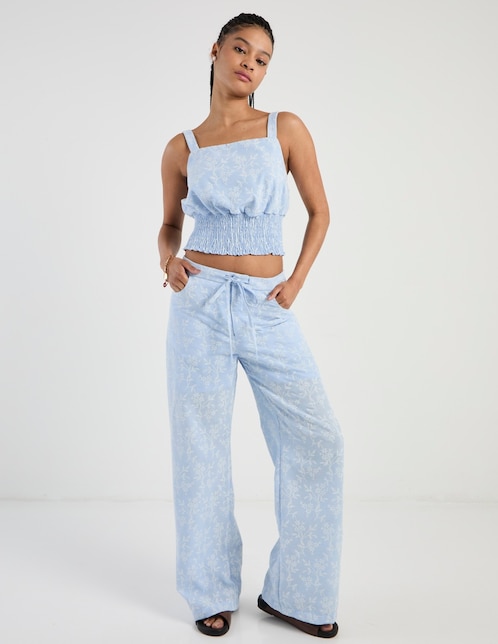 Pantalón relaxed amplio para mujer 1