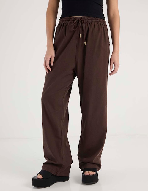 Pantalón relaxed amplio para mujer 1
