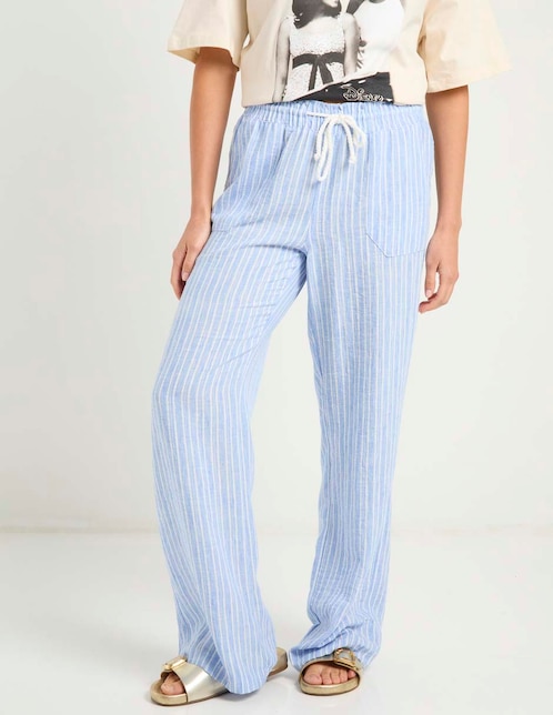 Pantalón pijamero relajado para mujer 1