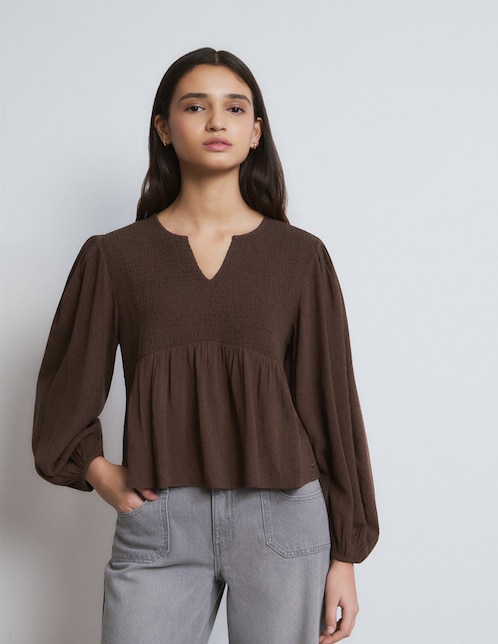 Blusa manga larga para mujer 1