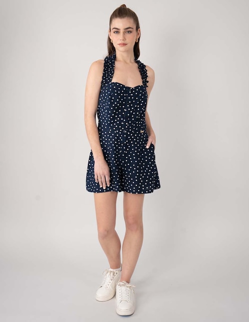 Jumpsuit estampado lunares para mujer 1