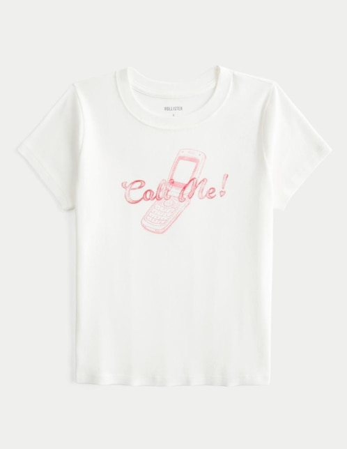 Playera manga corta cuello redondo para mujer 1