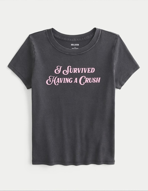 Playera manga corta cuello redondo para mujer 1