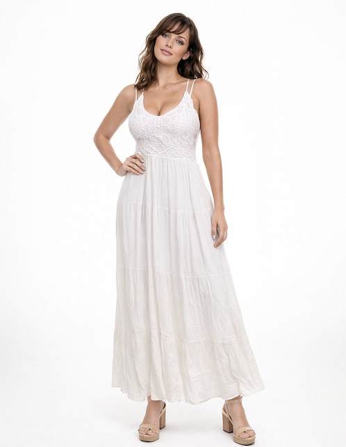 Vestido largo casual para mujer 4