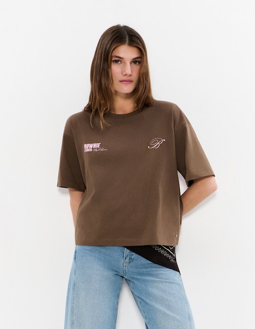 Playera manga corta cuello redondo para mujer 1