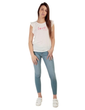 Jeans skinny 365 Essential corte cadera para mujer