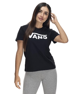 Playera manga corta Vans cuello redondo para mujer