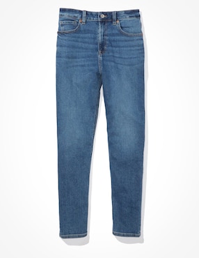 Jeans capri mom corte cintura para mujer