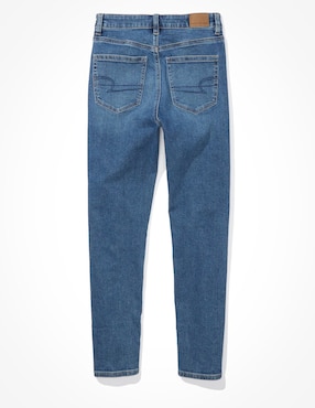 Jeans capri mom corte cintura para mujer