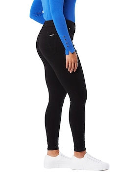 Jeans skinny Denizen lavado obscuro corte cadera para mujer