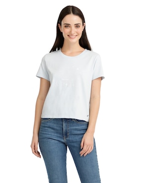 Playera Manga Corta Denizen Cuello Redondo Para Mujer