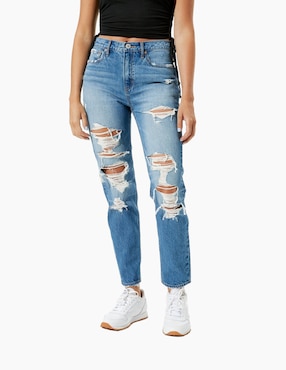 Jeans boyfriend American Eagle corte a la cintura para mujer en Liverpool