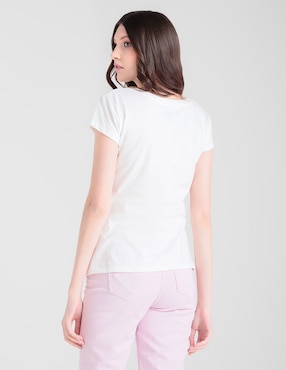 Playera manga corta 365 Essential cuello redondo para mujer