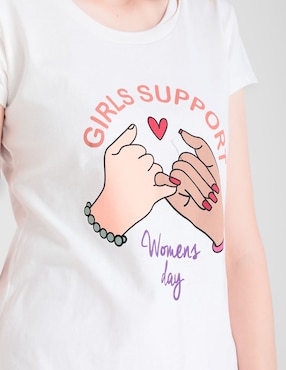 Playera manga corta 365 Essential cuello redondo para mujer