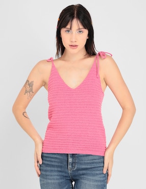 Blusa Coffee Bean Sin Manga Para Mujer