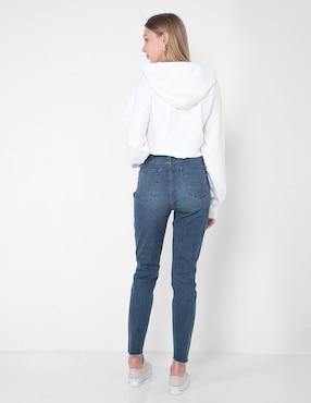 Jeans super skinny Denizen High Rise Jegging lavado destruido corte cintura alta para mujer