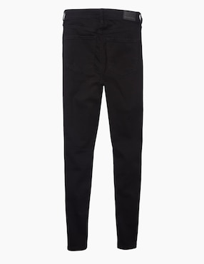 Jeans skinny American Eagle super hi-rise jegging lavado destruido corte cintura alta para mujer
