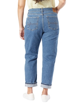Jeans slim Denizen Mid-rise boyfriend corte cintura para mujer