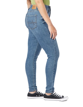 Jeans skinny Denizen Sculpting Ultra High-rise super skinny lavado medio corte cintura alta para mujer