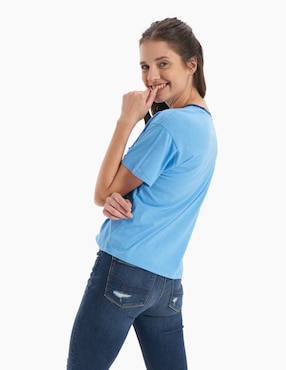 Playera manga corta American Eagle cuello redondo para mujer