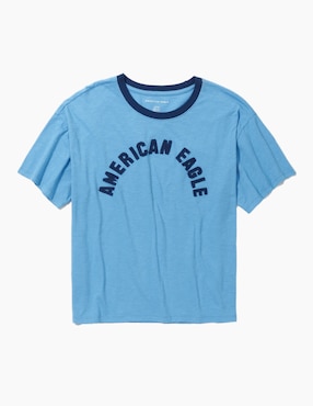 Playera manga corta American Eagle cuello redondo para mujer