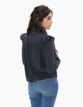 Blusa american eagle "manga" larga "para mujer"