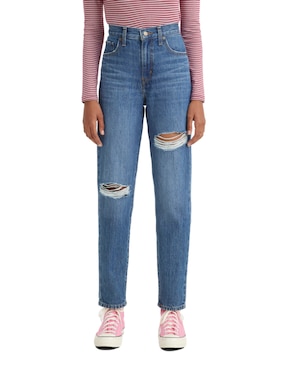 Jeans skinny Levi's 720 lavado obscuro corte cintura alta para
