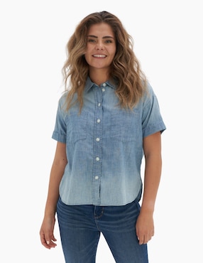 Blusa American Eagle Manga Corta Para Mujer