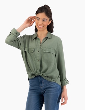 Blusa American Eagle Manga Larga Para Mujer