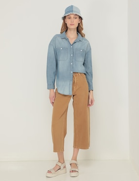 Blusa American Eagle manga larga para mujer
