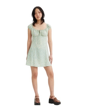 Vestido A La Rodilla Casual Levi's Para Mujer