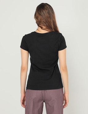 Playera manga corta Denizen cuello redondo para mujer