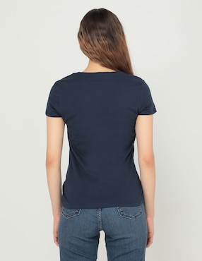 Playera manga corta Denizen cuello redondo para mujer