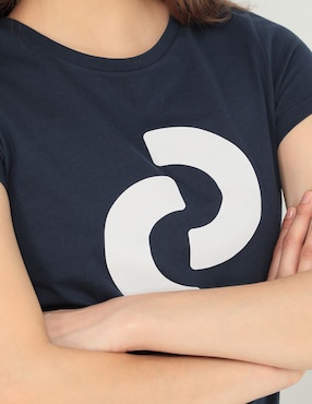Playera manga corta Denizen cuello redondo para mujer
