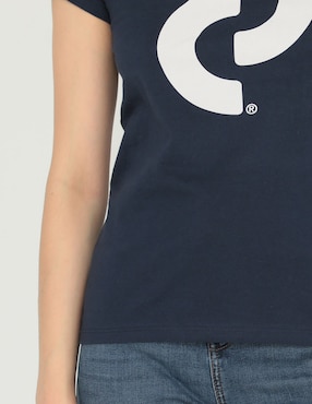 Playera manga corta Denizen cuello redondo para mujer