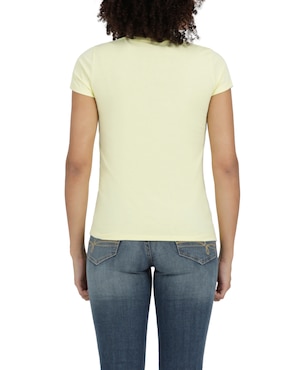 Playera manga corta Denizen cuello redondo para mujer