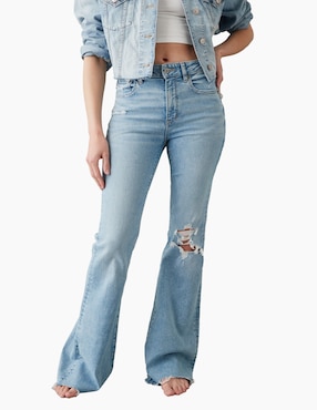 Jeans Flare American Eagle Corte Cintura Alta Para Mujer