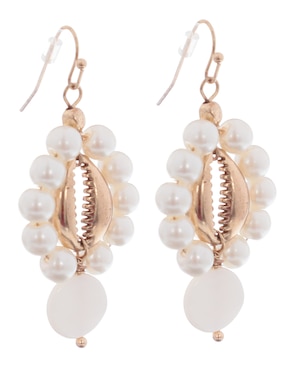 Aretes ovalados That's It con acabado lustre fantasía