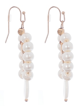 Aretes ovalados That's It con acabado lustre fantasía