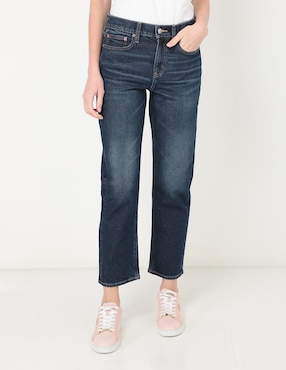 Jeans Straight American Eagle Corte Cintura Para Mujer