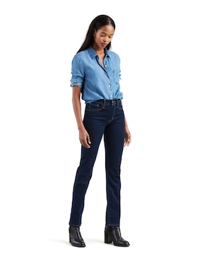 Jeans straight Levi's 724 High Rise para mujer