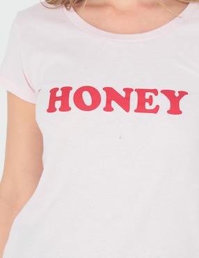 Playera manga corta 365 Essential cuello redondo para mujer