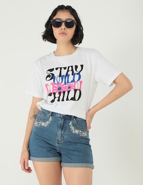 Playera Manga Corta That's It Cuello Redondo Para Mujer