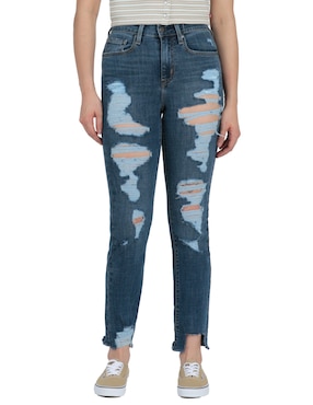 Jeans Straight Levi's 724 Corte Cintura Alta Para Mujer