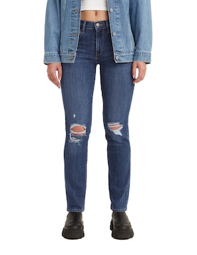 Jeans Straight Levi's Corte Cintura Alta Para Mujer