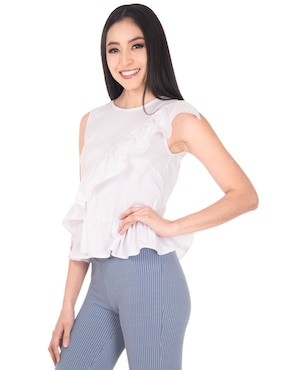 Blusa Sarah Bustani sin manga para mujer