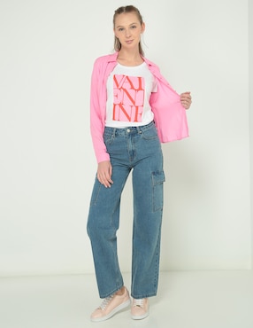 Playera manga corta 365 Essential cuello redondo para mujer