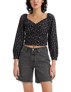 Blusa Levi's Manga Larga Para Mujer