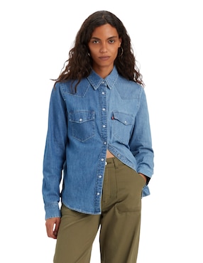 Blusa Camisera Levi's Manga Larga Para Mujer