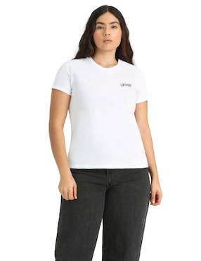 Playera Manga Corta Levi's Cuello Redondo Para Mujer